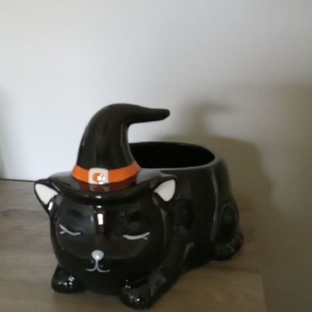 Halloween Black Cat Candy Dish/ Planter 🐈‍⬛🐈‍⬛🐈‍⬛🐈‍⬛